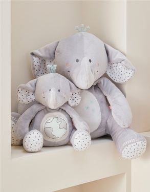 Grey Veloudoux Anna musical soft toy from the Anna & Milo collection