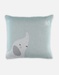 Organic jacquard knit pillow with removable case from the Anna & Milo collection