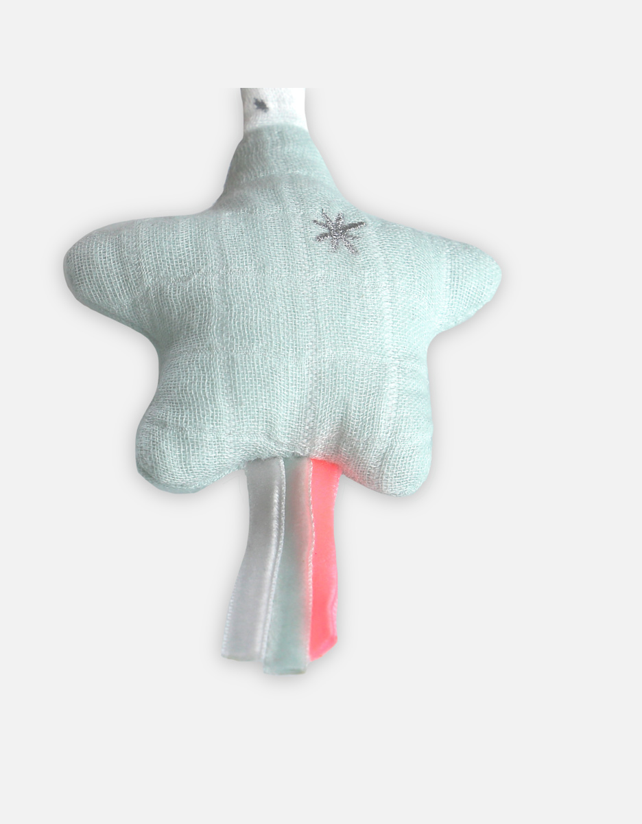 Pastel-coloured Veloudoux activity ring from the Anna & Milo collection