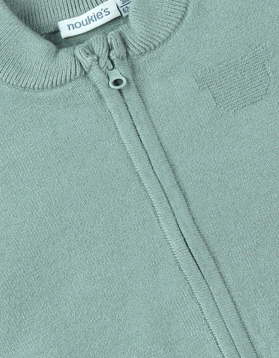 Jersey cardigan, eucalyptus