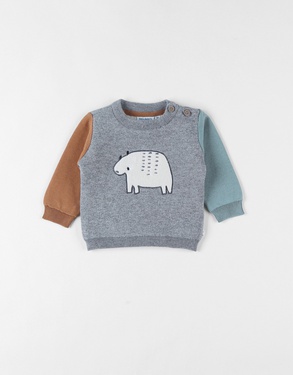 Knitted jumper, bear