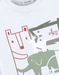 T-shirt met lange mouwen en dierenprint, aqua