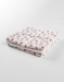 Set with 3 cotton muslin swaddles 70x70, white/terracotta