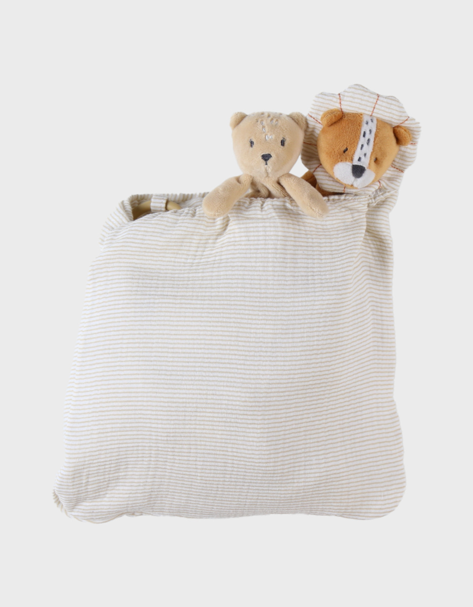 Muslin Babou activity blanket, off-white