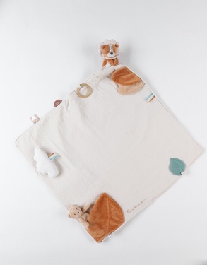 Muslin Babou activity blanket, off-white