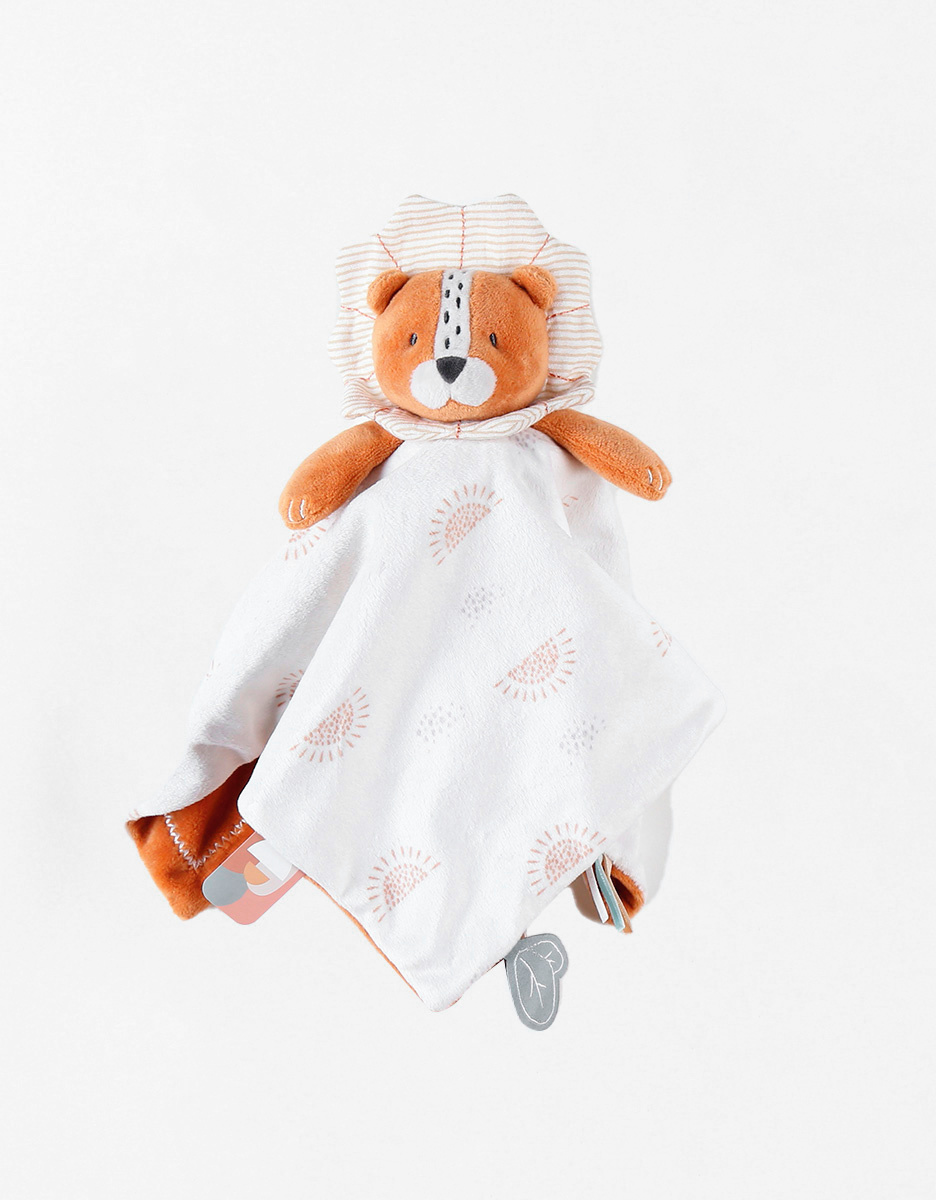 Doudou jour & nuit Babou, caramel/écru