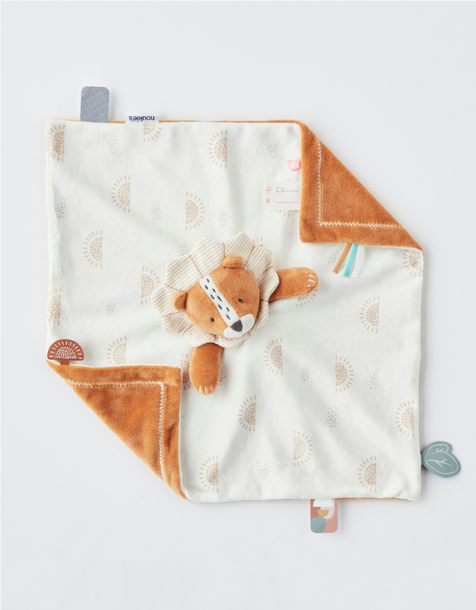 Doudou jour & nuit Babou, caramel/écru