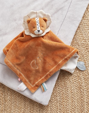 Doudou jour & nuit Babou, caramel/écru
