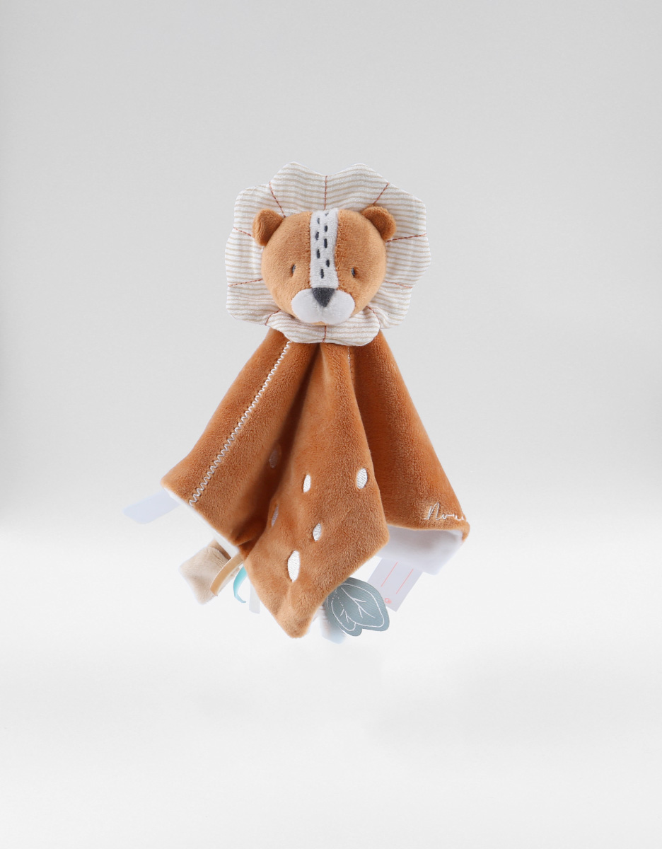Veloudoux Babou knuffeldoekje, karamelkleur