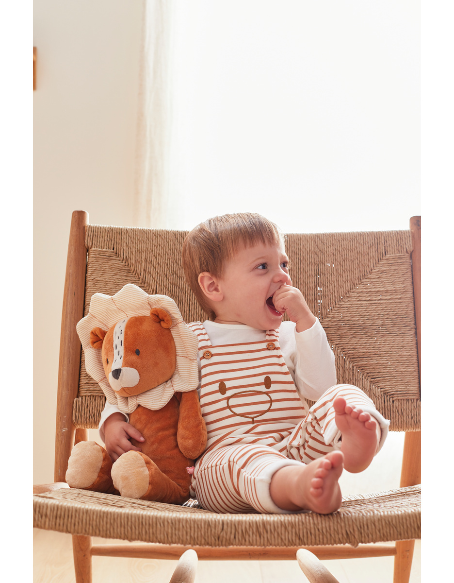 Medium Veloudoux Babou soft toy, caramel