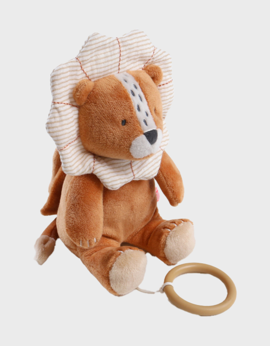 Veloudoux mini muzikale Babou knuffel, karamelkleur