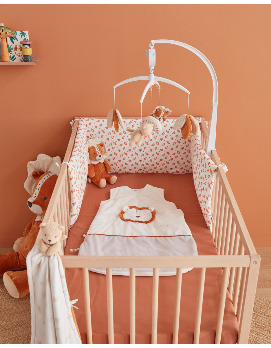 Small Veloudoux Babou soft toy, caramel