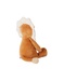 Small Veloudoux Babou soft toy, caramel