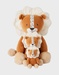 Small Veloudoux Babou soft toy, caramel