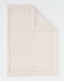 Katoenen mousseline luipaardprint deken, ecru/terracotta