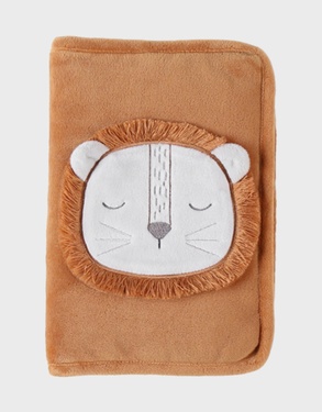 Veloudoux Babou baby health book cover, caramel