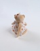 Veloudoux mini musical Kendi soft toy, beige/terracotta