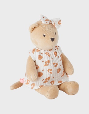 Small Veloudoux Kendi soft toy, beige/terracotta
