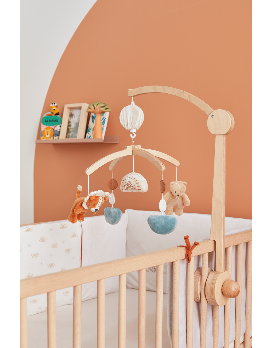 Mobile musical Babou & Kendi en bois