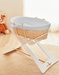 Veloudoux® Africa moses basket, light grey