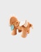 Peluche d'activités Babou en Veloudoux et mousseline, caramel