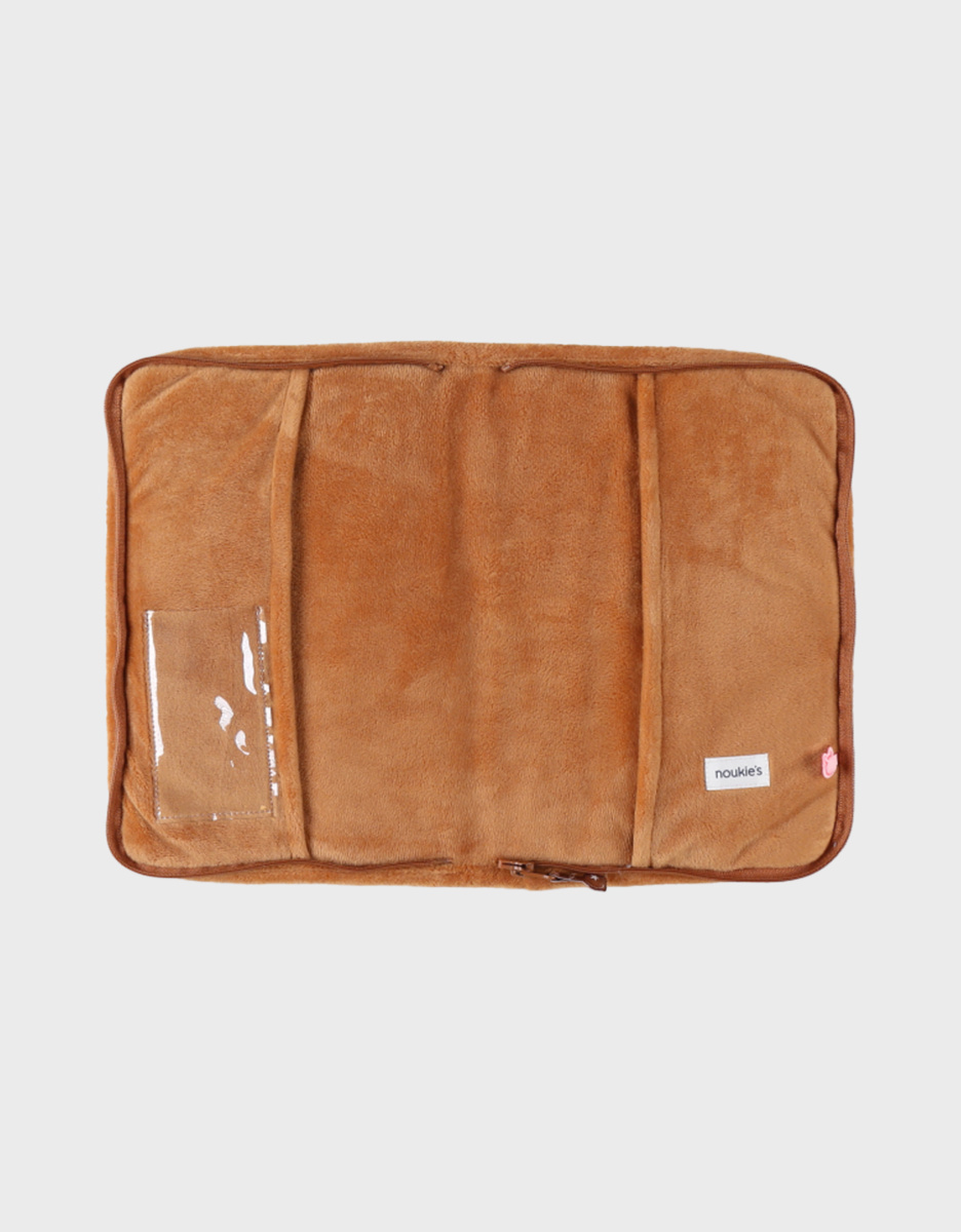 Protège carnet de santé Babou en Veloudoux, caramel