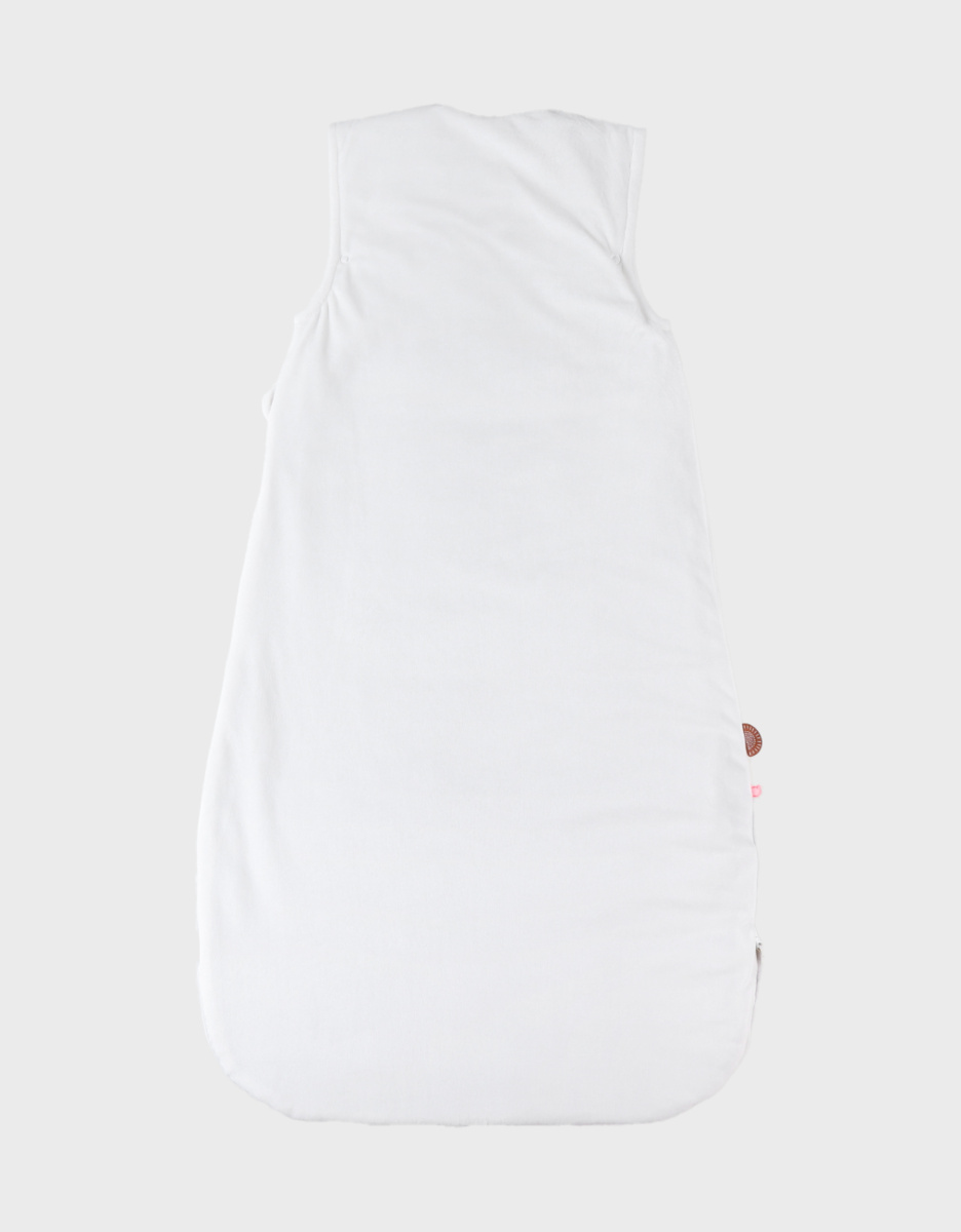 Veloudoux Babou 100 cm slaapzak, ecru/lichtgrijs