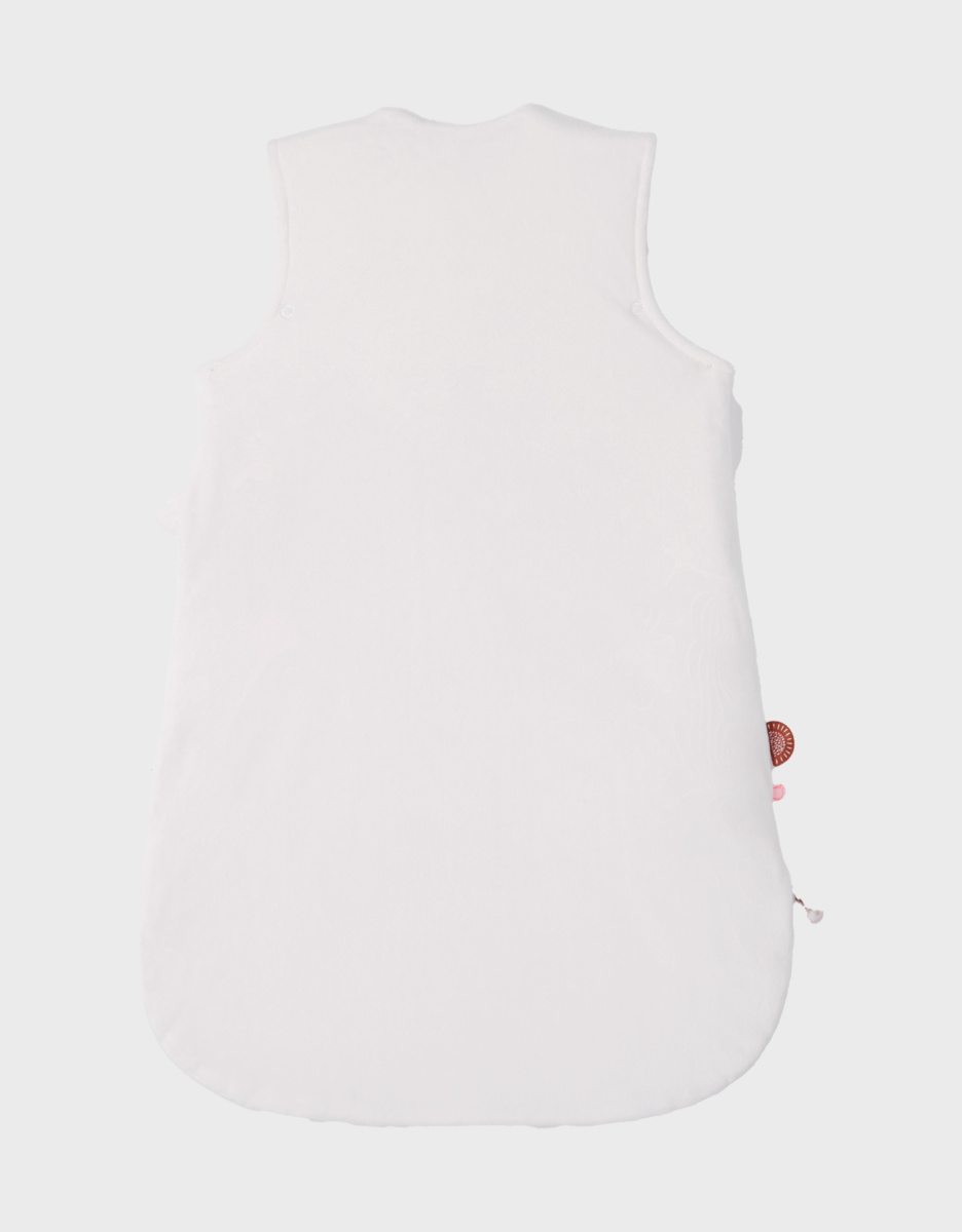 Veloudoux Babou 50 cm slaapzak, ecru/lichtgrijs