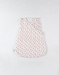 Padded muslin leopard print 50 cm sleeping bag, off-white/terracotta