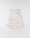 Padded muslin leopard print 50 cm sleeping bag, off-white/terracotta
