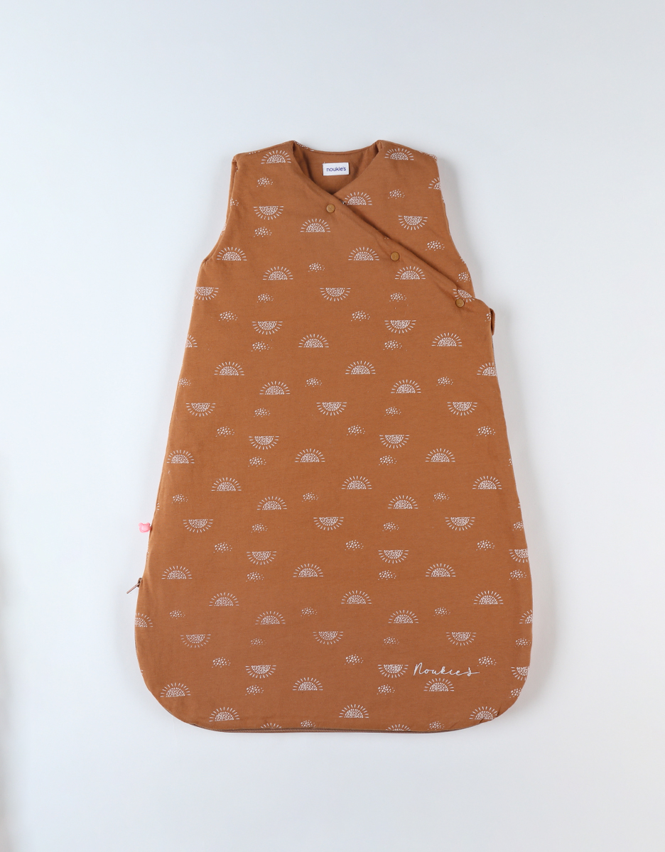 Jersey 70 cm sleeping bad with sun print, caramel