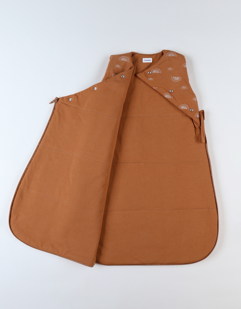 Jersey 70 cm sleeping bad with sun print, caramel