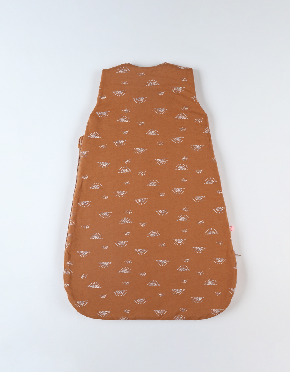 Jersey 70 cm sleeping bad with sun print, caramel