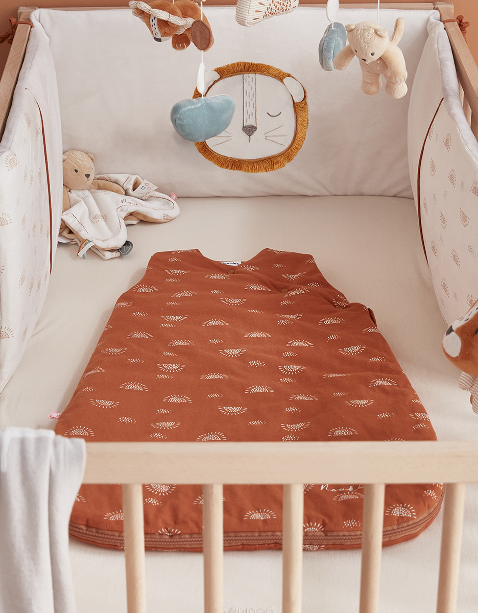 Jersey 70 cm sleeping bad with sun print, caramel