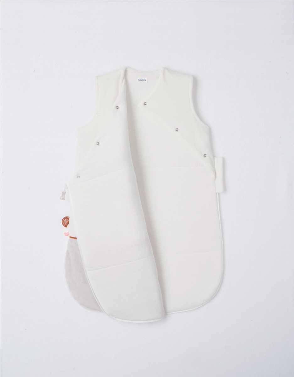 Veloudoux Babou 70 cm sleeping bag, off-white/light grey