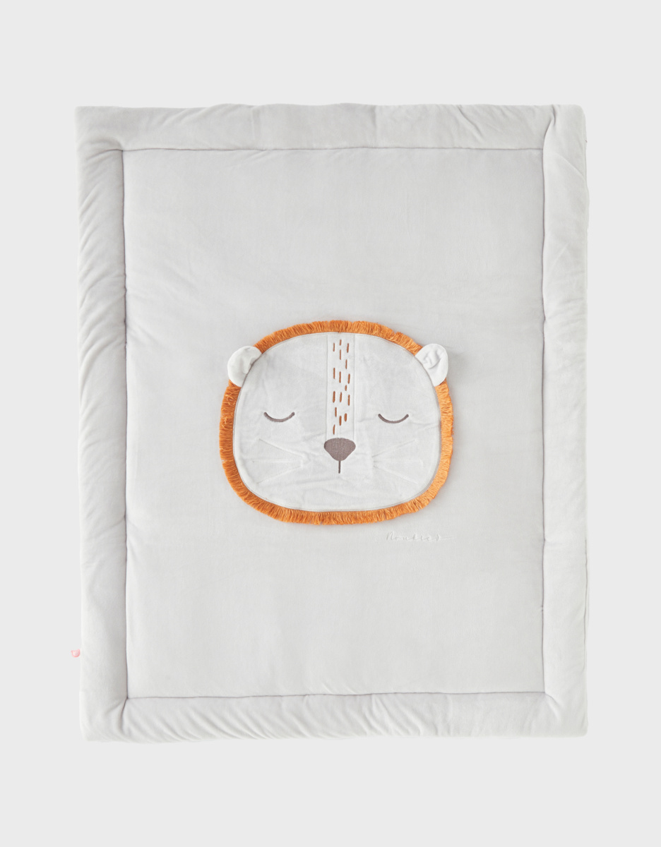 Veloudoux 75 x 95 cm speel- en parktapijt, lichtgrijs