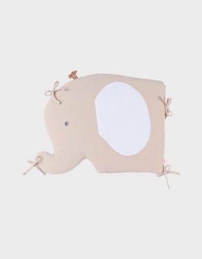 Bed bumper and rail protections, mousseline de coton