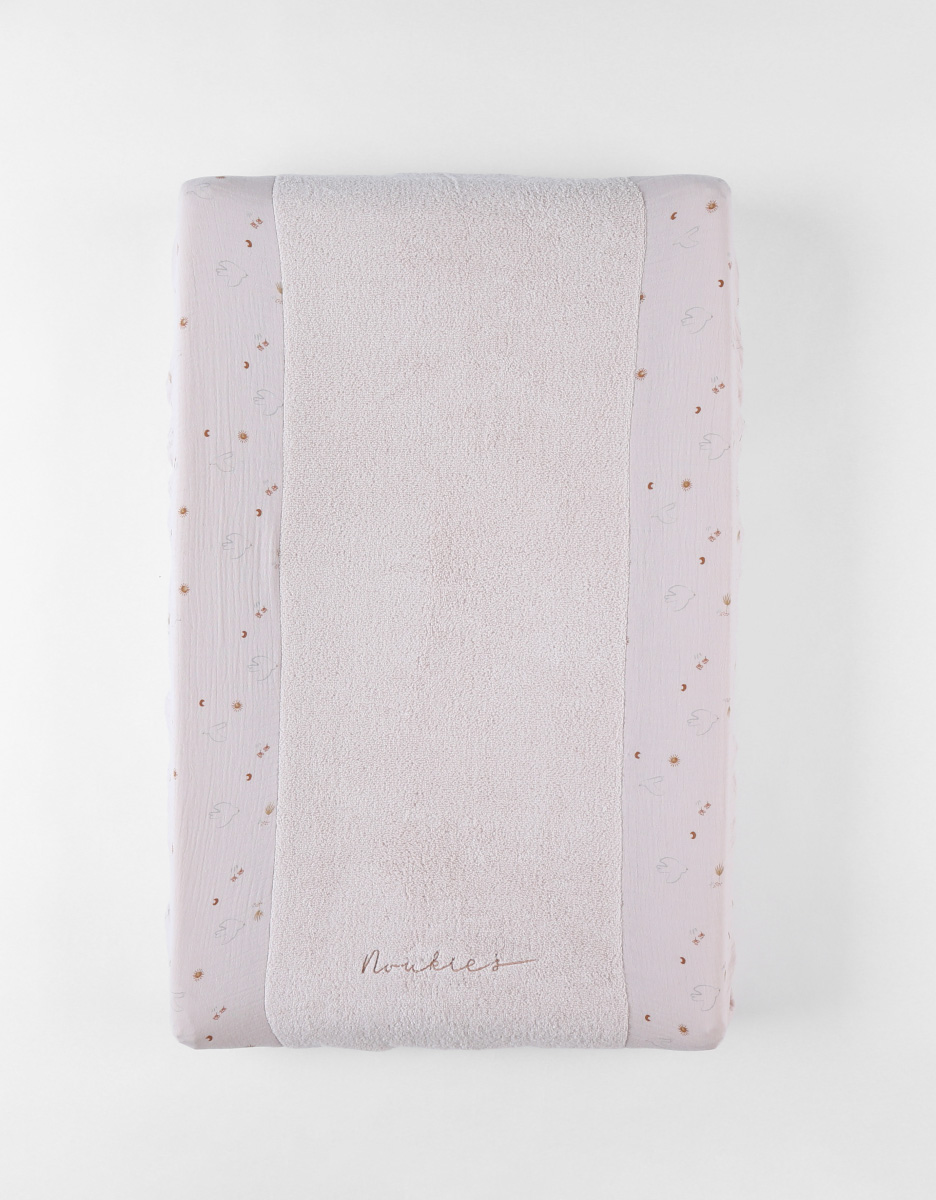 Changing pad with terry and muslin cover