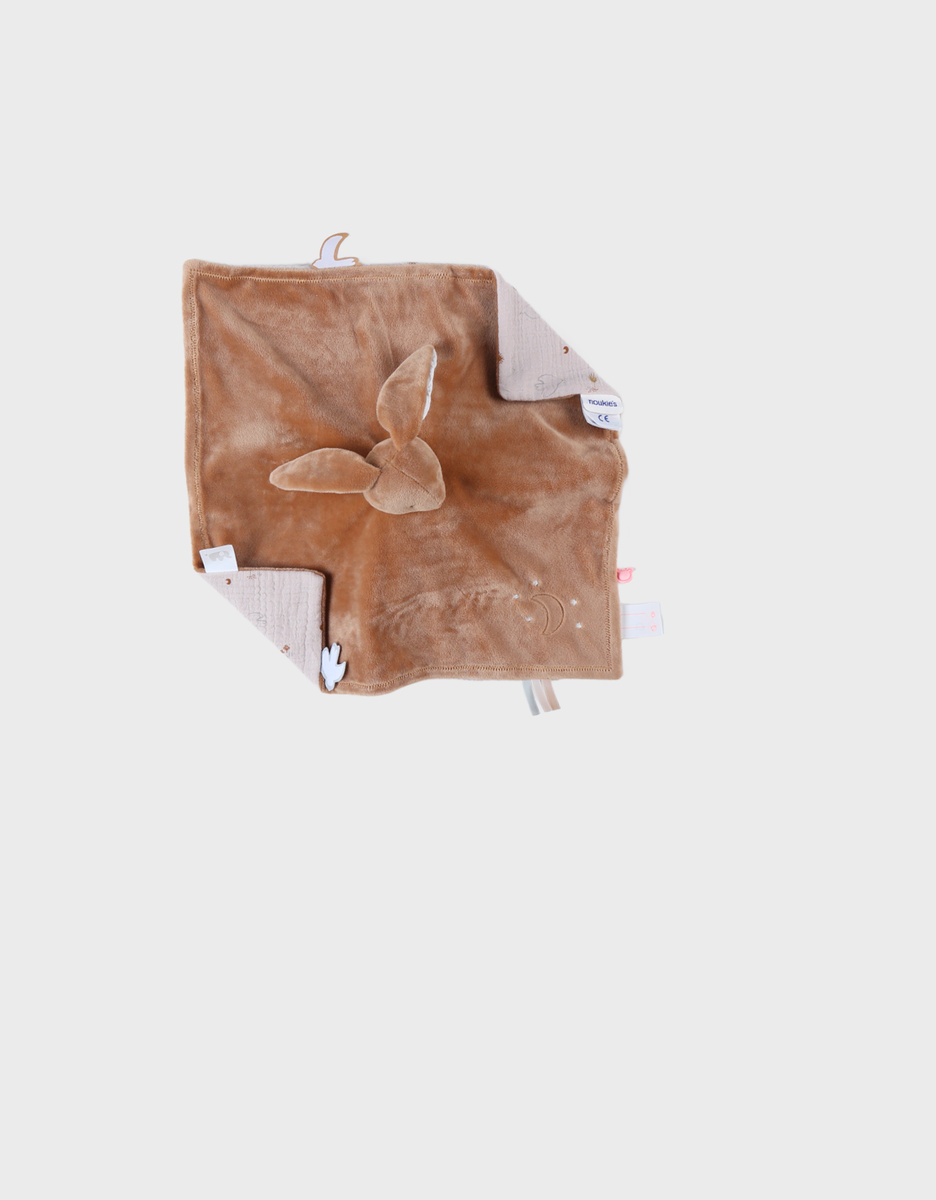 Doudou lapin réversible Moka