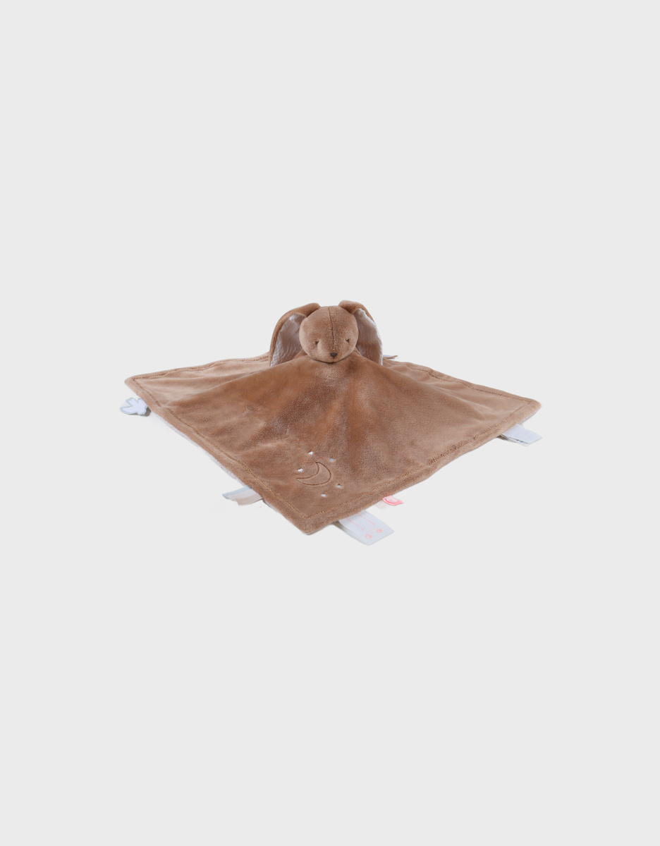 Doudou lapin réversible Moka