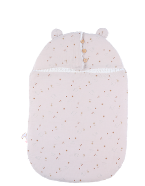 Nid d'ange, Mousseline de coton et sherpa