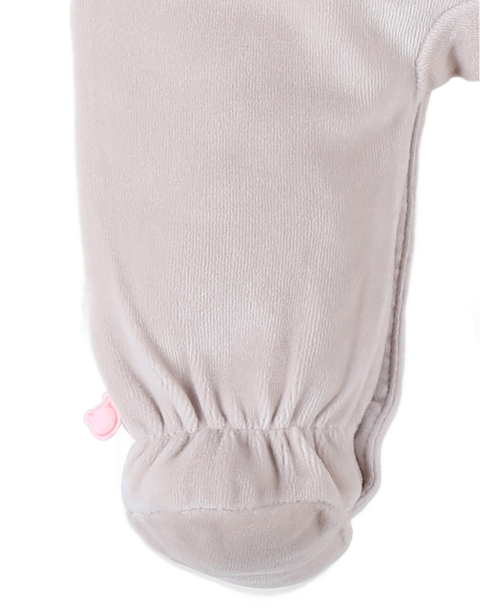 Pyjama uit fluweel, beige - Bali 
