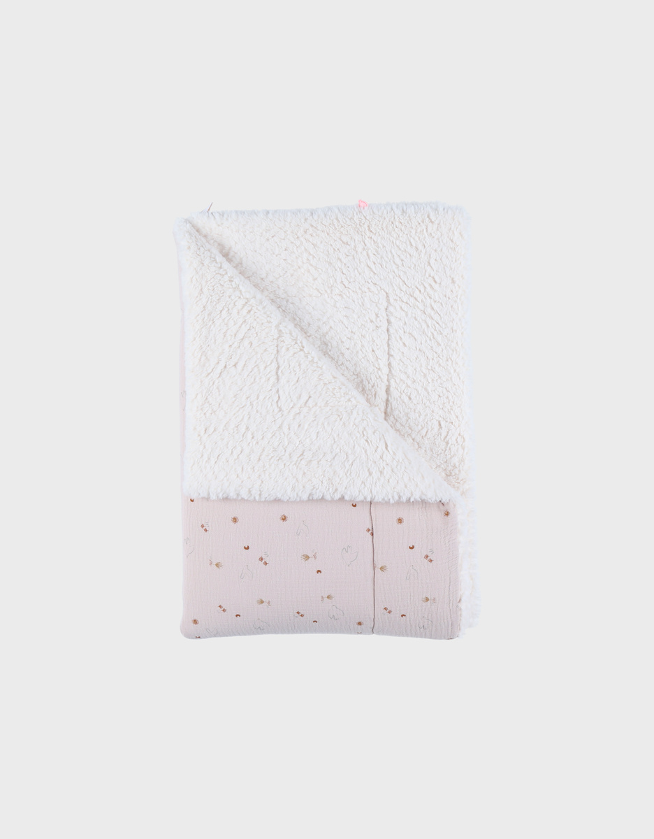 Quilt 100X140cm, Muslin & Sherpa 