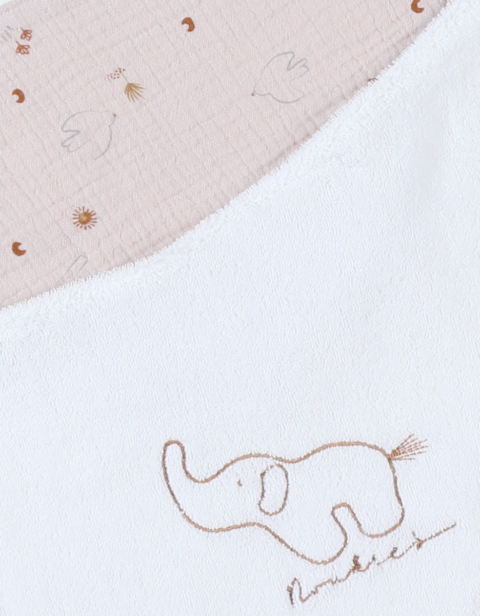 Set of 2 bibs terry & muslin