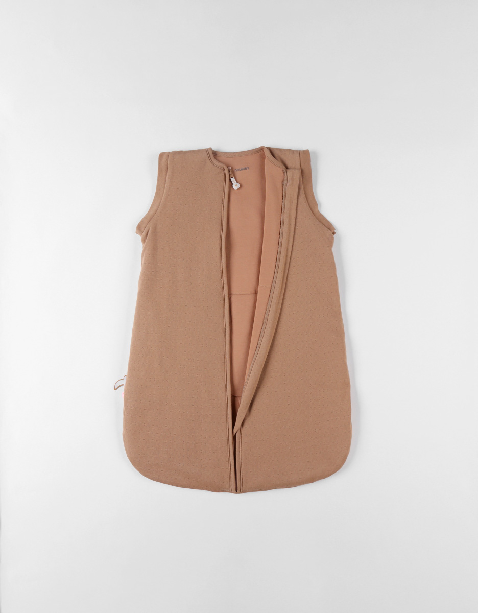 Slaapzak afneembare mouwen 1-6m - Pointelle jersey