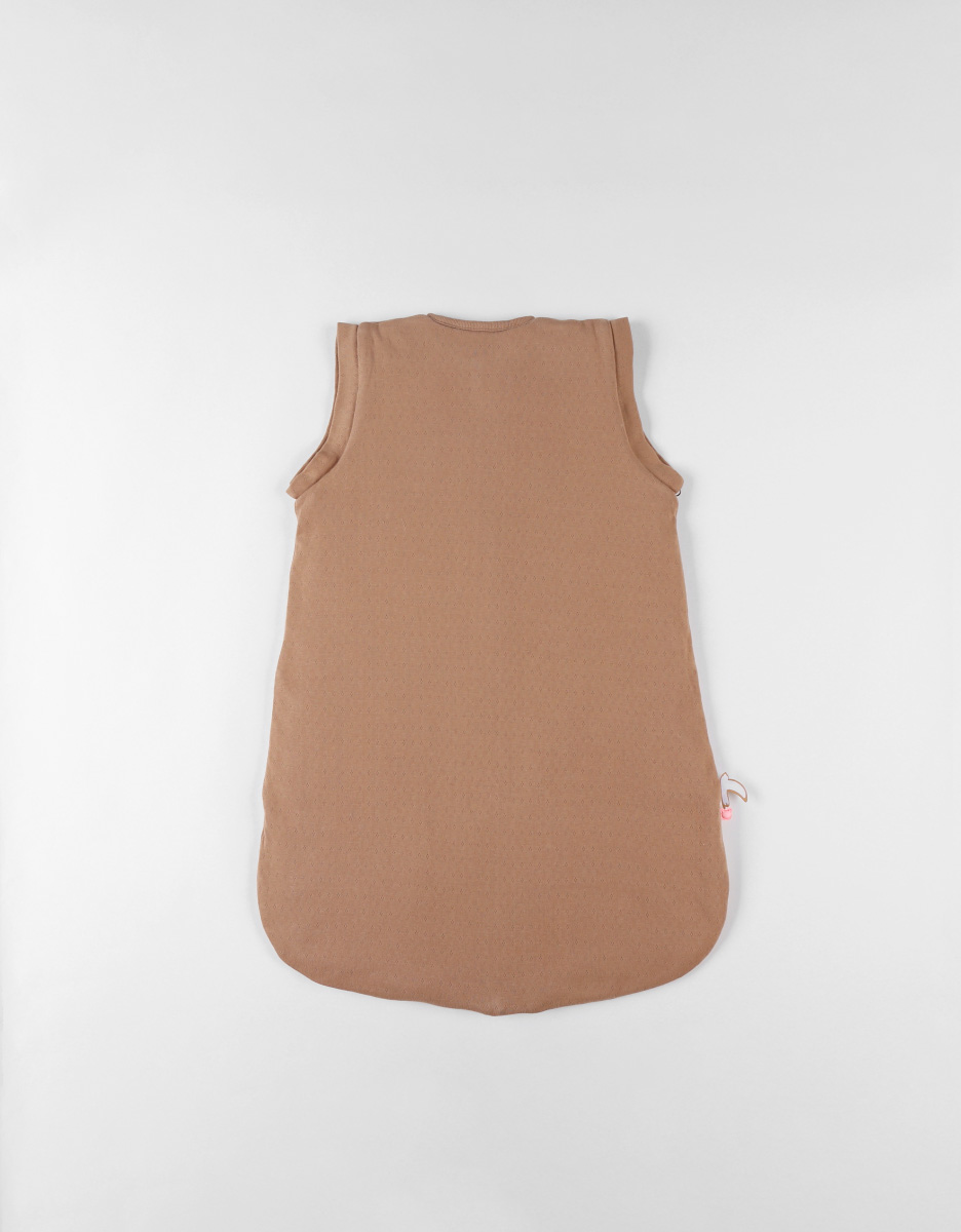 Slaapzak afneembare mouwen 1-6m - Pointelle jersey