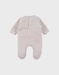 Beige velours pyjama met geborduurde leeuw
