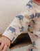 Beige velours pyjama met Bali olifantprint
