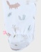 Babypyjama met wit fluwelen motief
