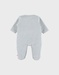 Groene babypyjama met konijnenborduursel
